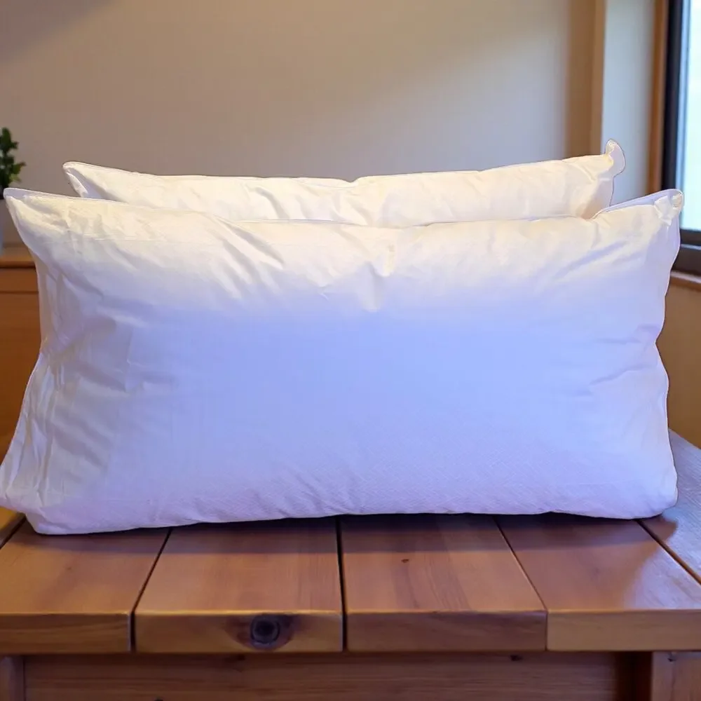 Restoration Hardware Bedding Essentials King All-Down Pillow Pair Firm Support